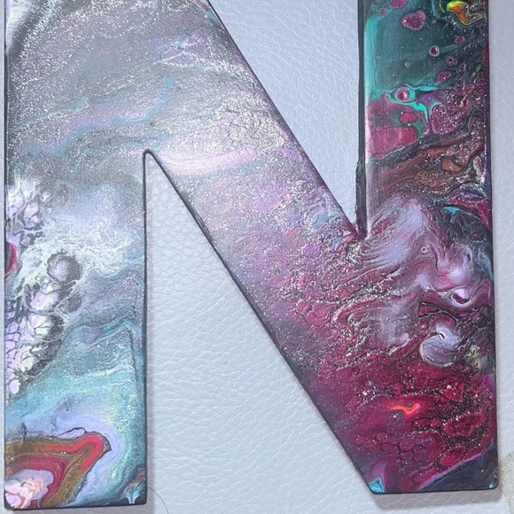 Paint Pour Custom Letters - one of a kind every time - Picture 11 of 16